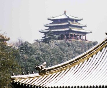 forbidden city in winter